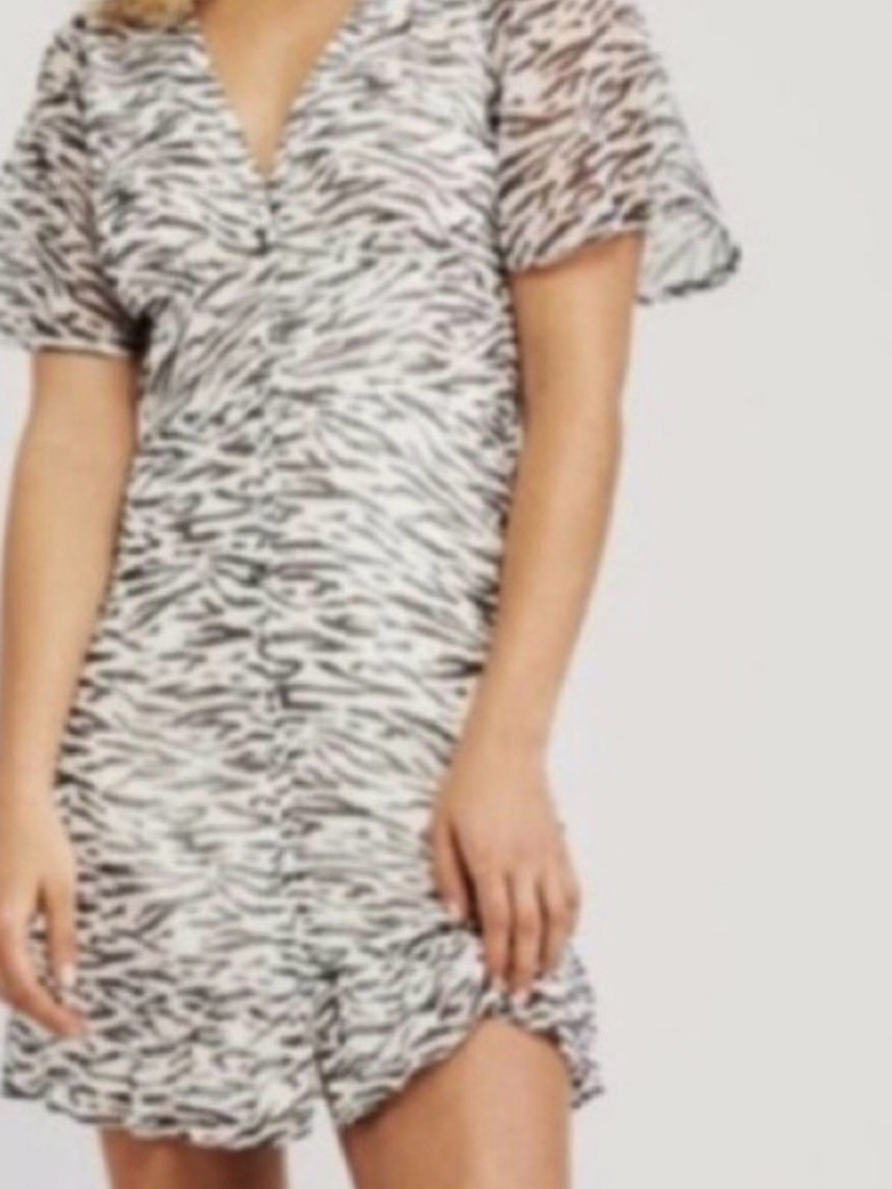 Abercrombie & fitch zebra mini dress size xs nwt